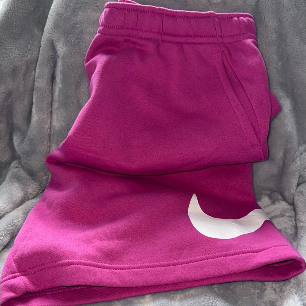 Nike Sportswear Club Cotton Athletic Shorts with White Swoosh BV2721-623